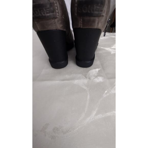 Sorel Joan Of Arctic Wedge II Boots Womens Size 7.5 Gray Waterproof Leather Zip - Picture 10 of 10